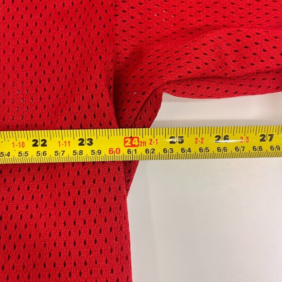 Kobe Ica Ball Hockey Practice Jersey Adult Red Blue & White 31" Length Used - Picture 7 of 8